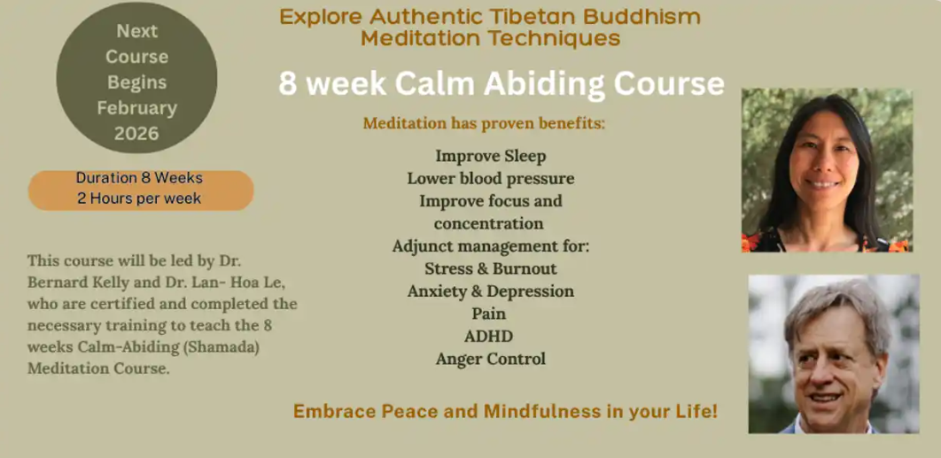 8 Week Calm Abiding Meditation Course