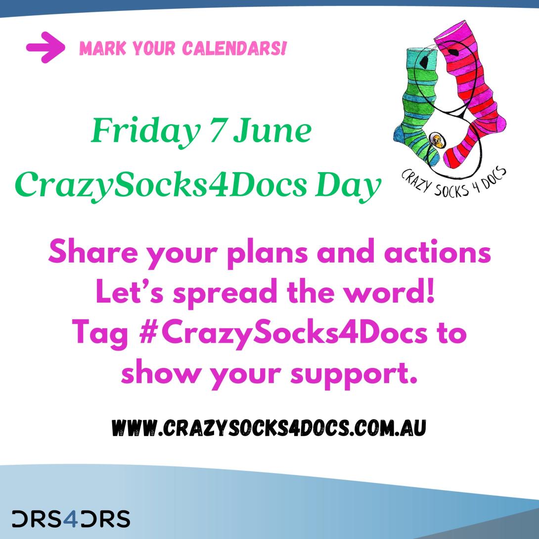 Show your support for CrazySocks4Docs Day